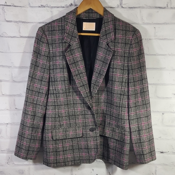 Pendleton Women's Wool Plaid Blazer - Picture 1 of 5